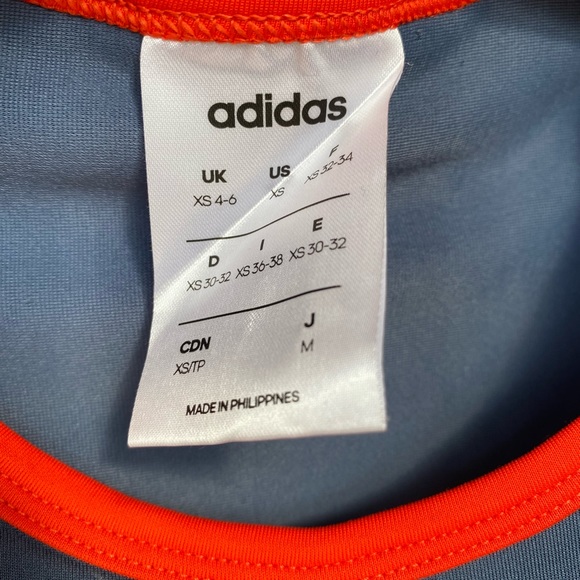 Adidas orange & grey mini workout tank - Picture 3 of 3